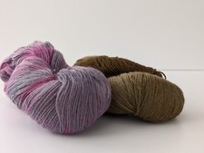 Araucania RANCO 4 ply Sock Yarn - 2 x 100g Skeins - Brown and Purples