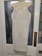 The White Company White 100% Cotton Daisy Embroidered Chemise Nightie BNOWT