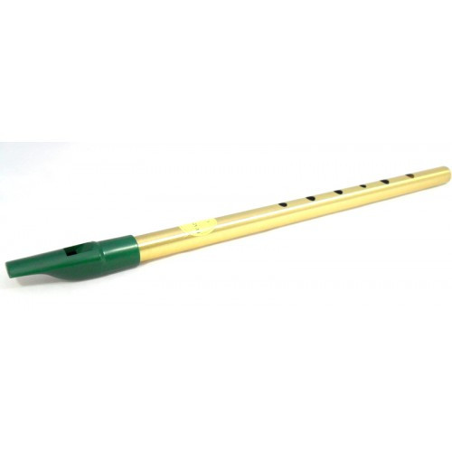 Feadog brass whistle green - whistle,