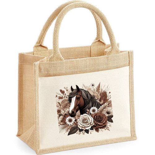Personalised jute tote bag - personalised,