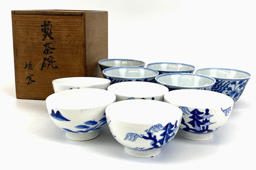Japanese blue and white - blue,