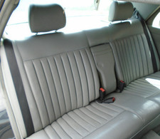 86 MERCEDES 560SEL W126 TRIPLE REAR LEATHER SEAT BACK 79-91 BREAKING CAR