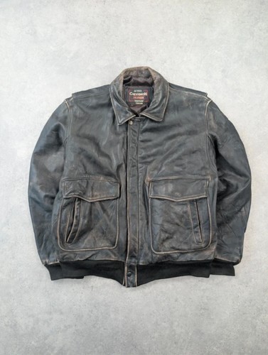 Chevignon leather jacket mens - leather,