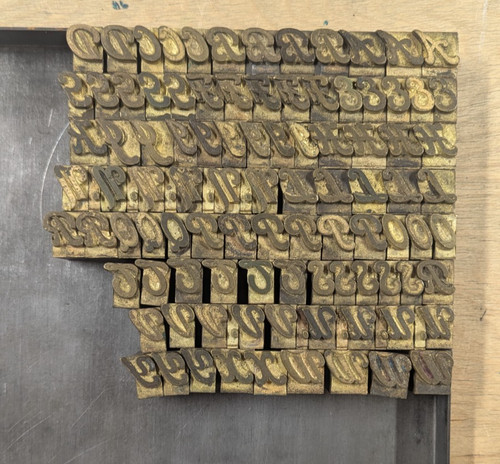 Brass type 48pt - , livermore