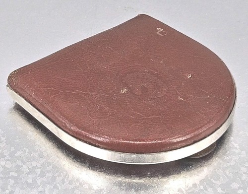 Antique leather coin purse - leather,