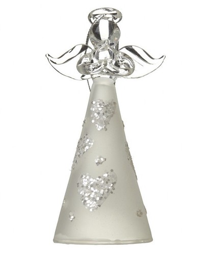 Glass angel christmas tree - glass,