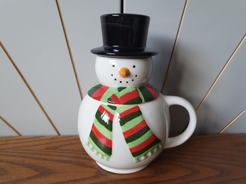 Snowman mug ceramic removable - snowman,