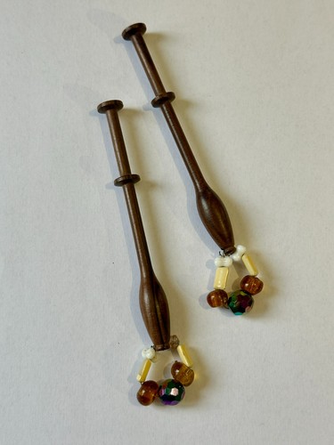 Vintage turned wooden - turned,