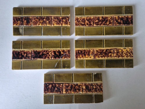 Antique fireplace spacer tiles