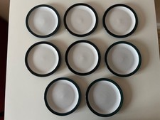 8x Denby Greenwich Green Small Plates 7" 17.5cm Side Stoneware UK