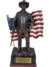 John Wayne American Talking Sculpture Liberty and Justice for All Bradford