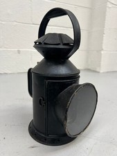 OLD WW1 ERA RAILWAY HAND LAMP - PLATED HOWES & BURLLY LTD C&M 1917 BIRMINGHAM