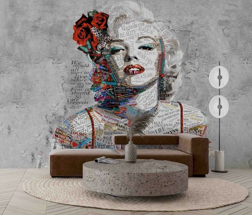 Graffiti marilyn monroe - 3d,