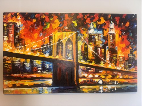 Leonid afremov brooklyn bridge - leonid,