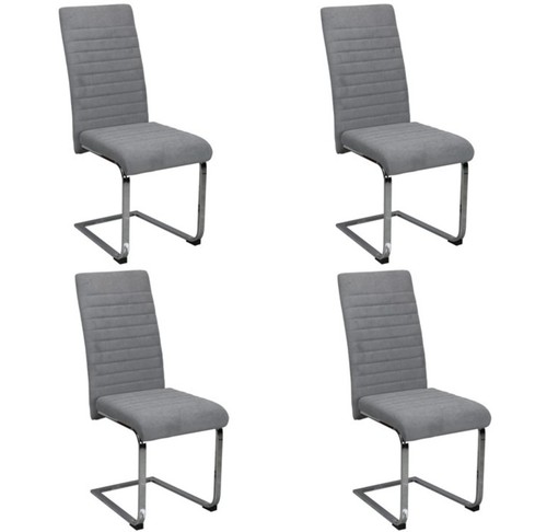 Light grey dining chairs - 4,