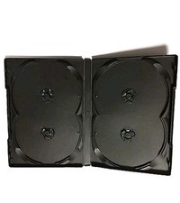 3 x Black DVD 14mm Spine Holds 6 Discs Empty New Replacement Slim Case