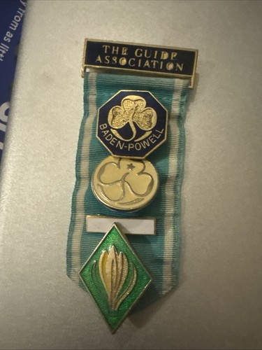Girl guides vintage lapel pin - girl,