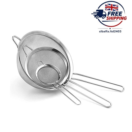 3pcs fine mesh strainers - 3pcs,