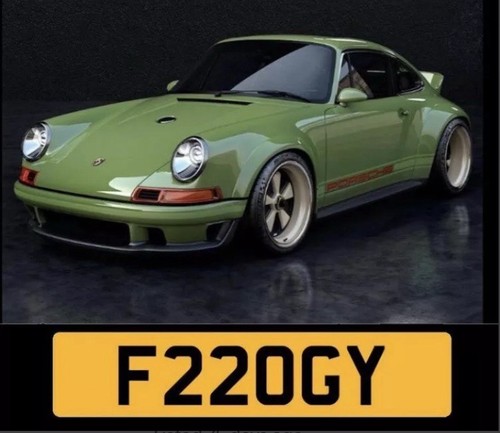 Private number plate - number, frog