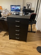 Black Chest Drawers 5 Drawers