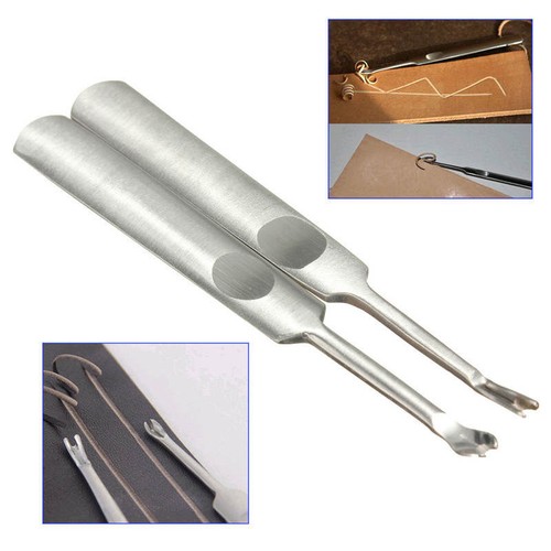 Shaped stitching skiving - v,