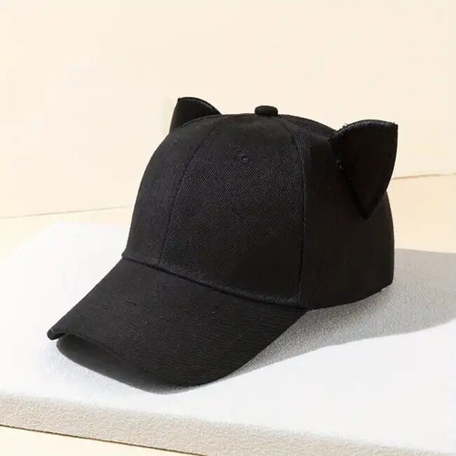 Cat ear baseball cap - baseball, goth