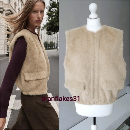 Zara new beige stone - new, fur