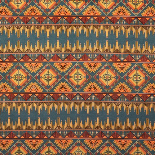 Warm toned tribal upholstery - warm,