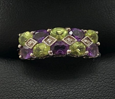9CT GOLD AMETHYST PERIDOT