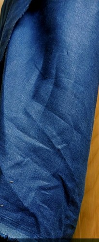 Irish linen navy - navy, fabric