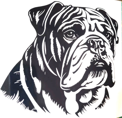 English bulldog vinyl - 1x,