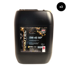 Torotec 5W-40 Engine Oil Fully Synthetic ACEA A3/B4 MB 229.3 GM-LL-A-025 - 3x20L