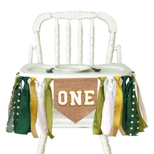 Wild one high chair banner - wild,