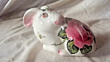 Vintage Rare Wemyss Bunny Rabbit with Roses by Artist Brian Adams  22cm