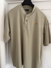 Lowe Alpine Tech T Shirt Mens Large Beige Short Sleeve Hiking Walking(bg2)