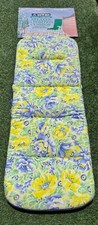 CUSHION FOR GARDEN LOUNGER 5 POSITION CUSHION BLUE/YELLOW/GREEN 132CMx49CM