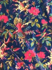 Blue Velvet Fabric Indian