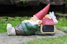 Garden Solar Light Ornament Decor  Toadstool Fairy Gnome - DS5867 - ELM PHOTO