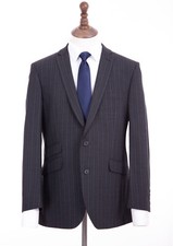 Men's Grey Pinstripe Suit