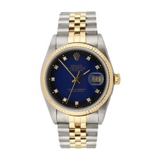 Rolex DateJust Blue Vignette