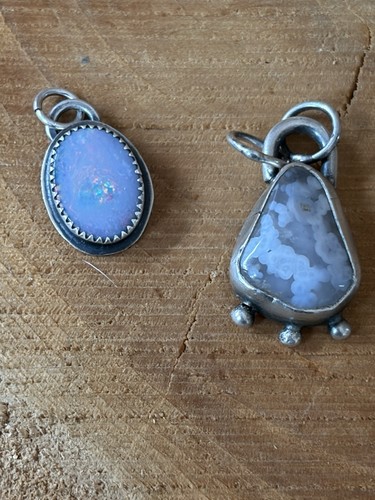 Opal pendant agate - opal,