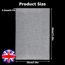 1/2/4Pcs Plastic Mesh Canvas Sheets Lightweight Supplies DIY Crafts Crafting
