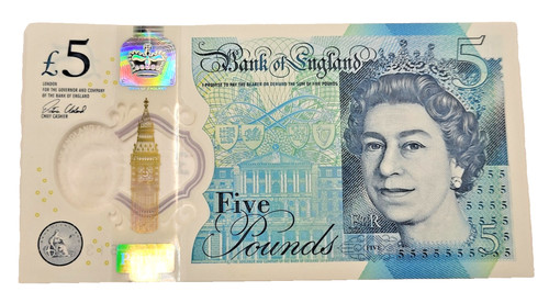 Bank england polymer 5 - england,