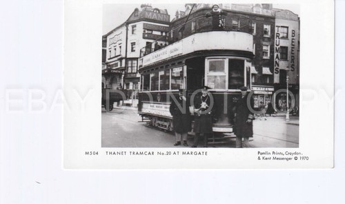 Postcard thanet tramcar - thanet, tramcar.
