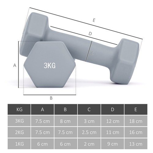 Sportnow dumbbells set with - sportnow,