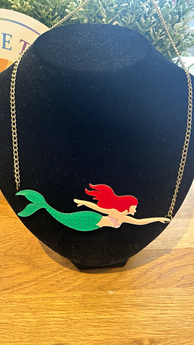 Mermaid acrylic charm - acrylic,