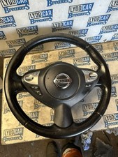 2013 NISSAN JUKE 1.5 dCi Acenta 5DR MK1 F15 LEATHER MULTIFUNCTION STEERING WHEEL