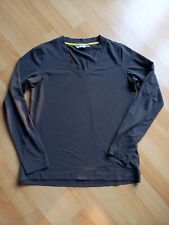 Rohan Ladies Long Sleeved T-Shirt Brown Size Small V Neck