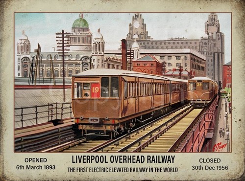 Liverpool overhead railway - liverpool,