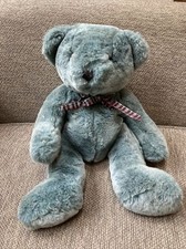 Russ Berrie Bear Brambles Bears from the Past 15" Blue Green Soft Toy Teddy